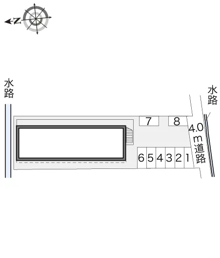 ★手数料０円★あま市上萱津　月極駐車場（LP）